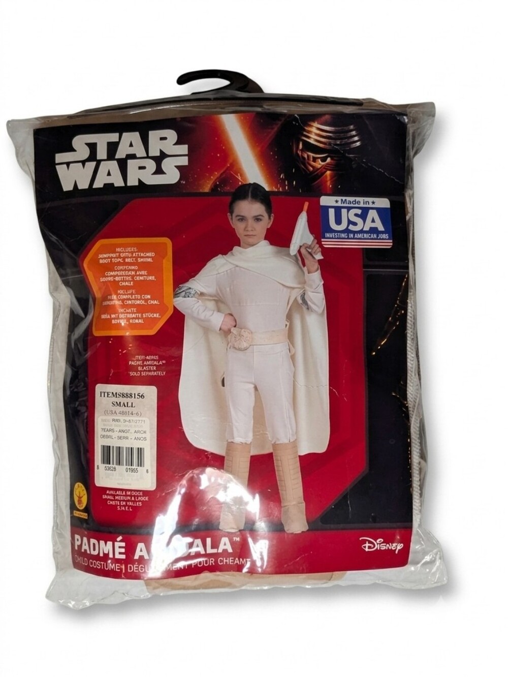 Star Wars Rubies Padme Amidala Costume Kids Sz S 4-6